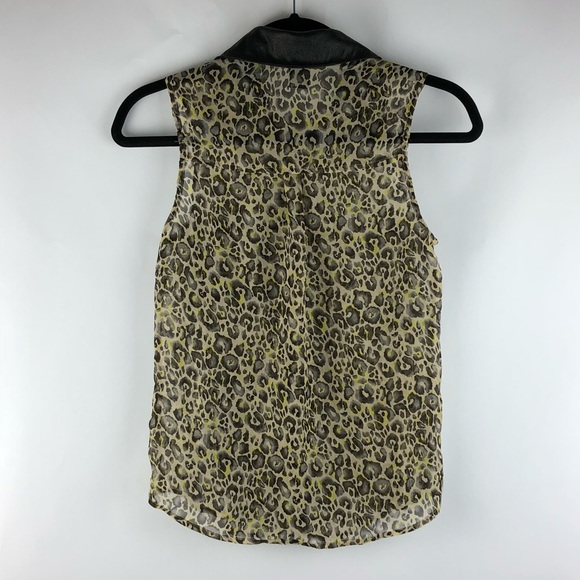 🌼4 for $20 Wet Seal Sheer Cheetah Print Top - Picture 2 of 4